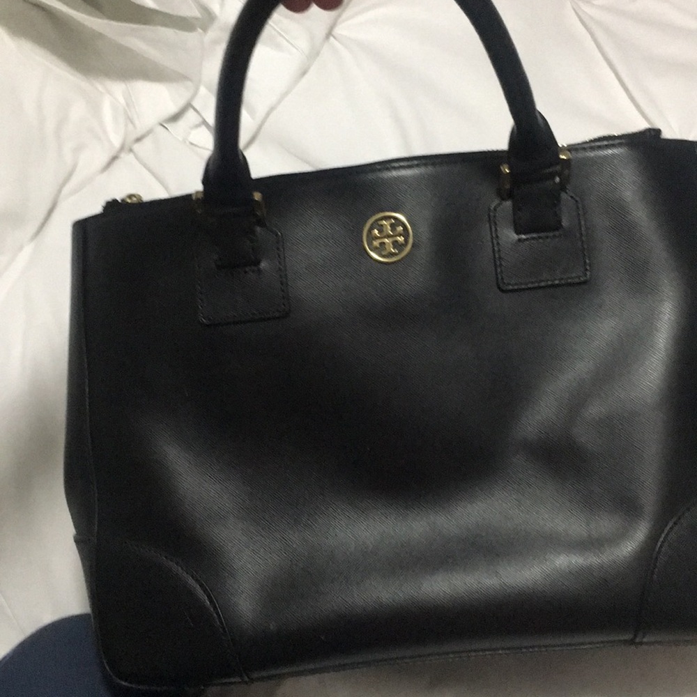 Tory Burch black leather handbag